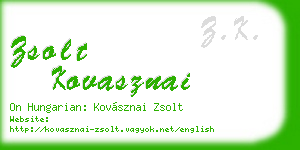 zsolt kovasznai business card